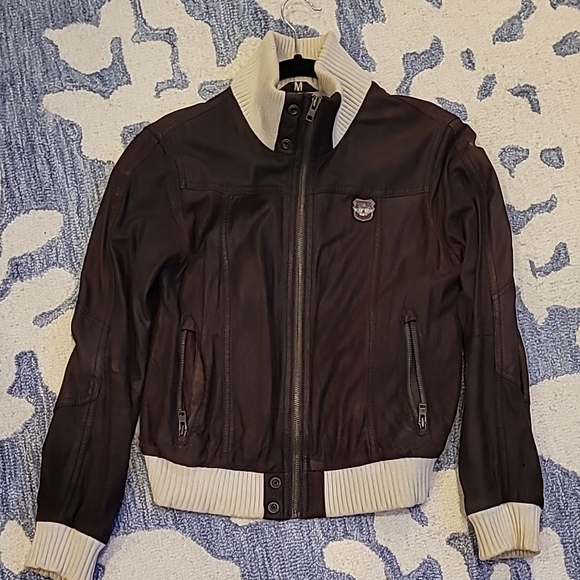 Superdry Jackets & Blazers - Superdry Brown Leather Jacket